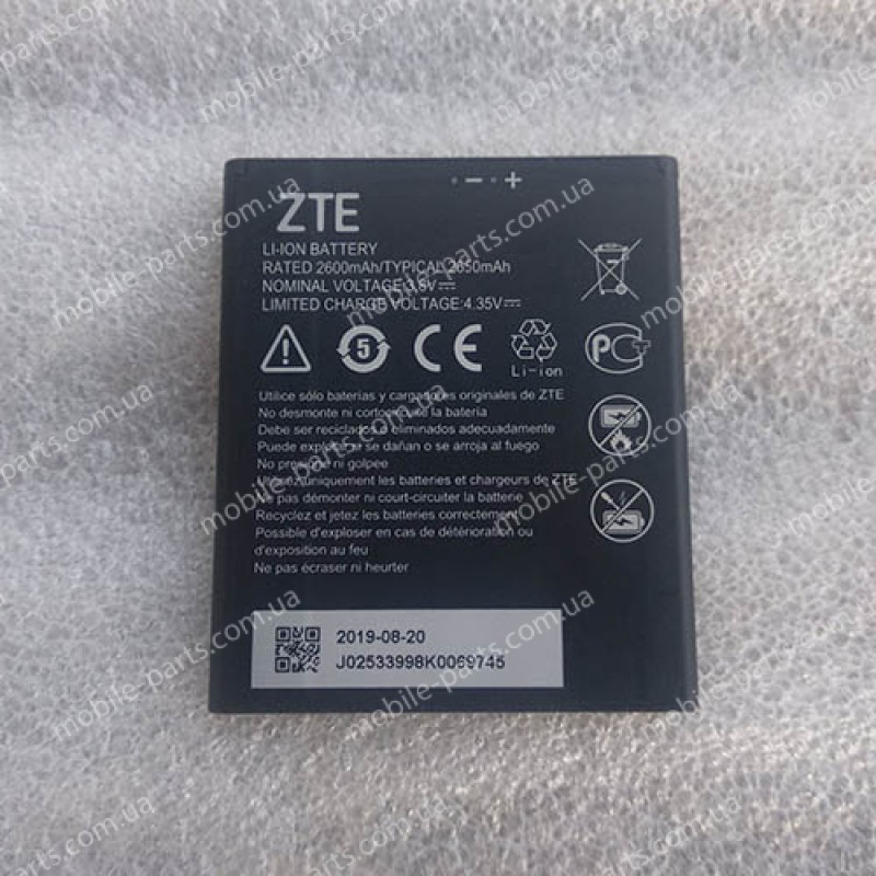 Оригинальный аккумулятор Li3826T43P4h695950 2650 мАч для ZTE BLade A3 2020, Blade L210, Blade A5 2019