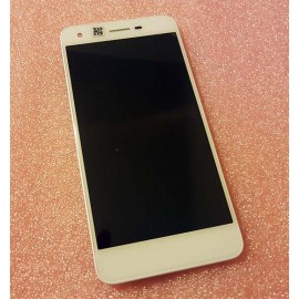 Оригинальный дисплей 5" IPS в сборе с сенсором и рамкой для ZTE A522 Blade White